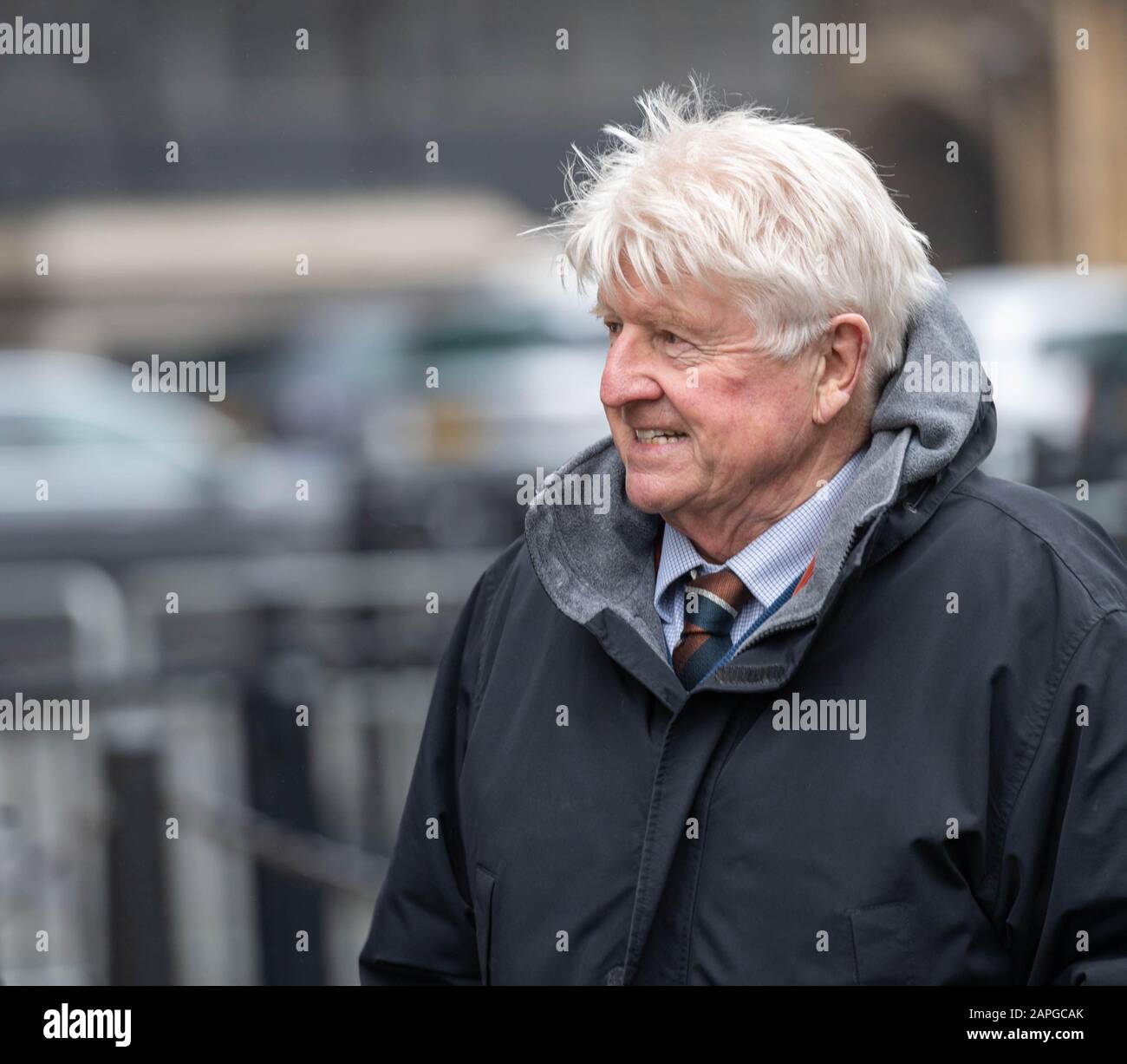 London 22nd Jan. 2020 Stanley Johnson, Father of Boris Johnson MP PC Prime Minister arrives at Parliament for Prime Ministers Questions Credit: Ian Davidson/Alamy Live News Stock Photo