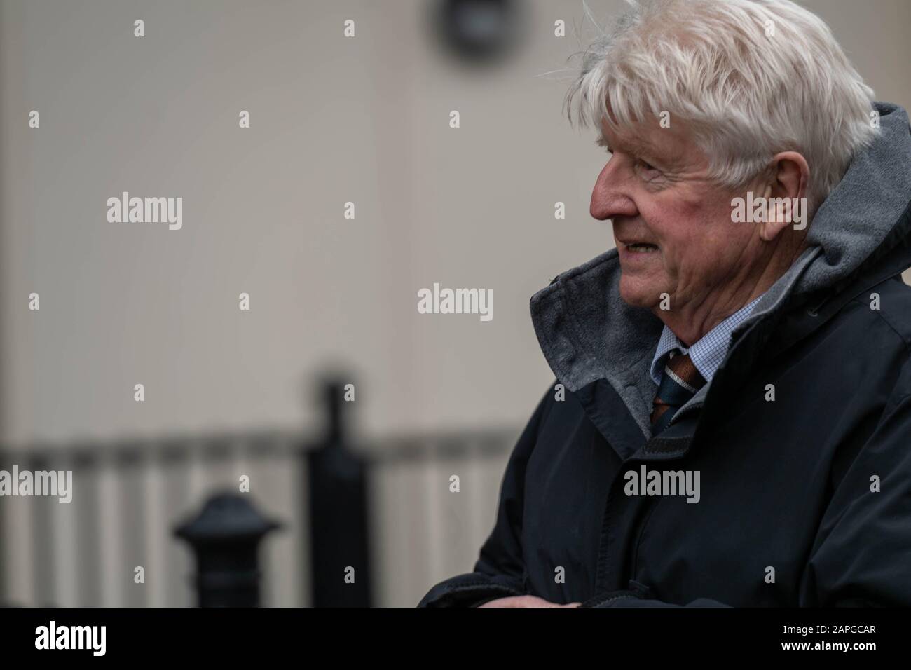 London 22nd Jan. 2020 London 22nd Jan. 2020 Stanley Johnson, Father of Boris Johnson MP PC Prime Minister arrives at Parliament for Prime Ministers Questions Credit: Ian Davidson/Alamy Live News Stock Photo