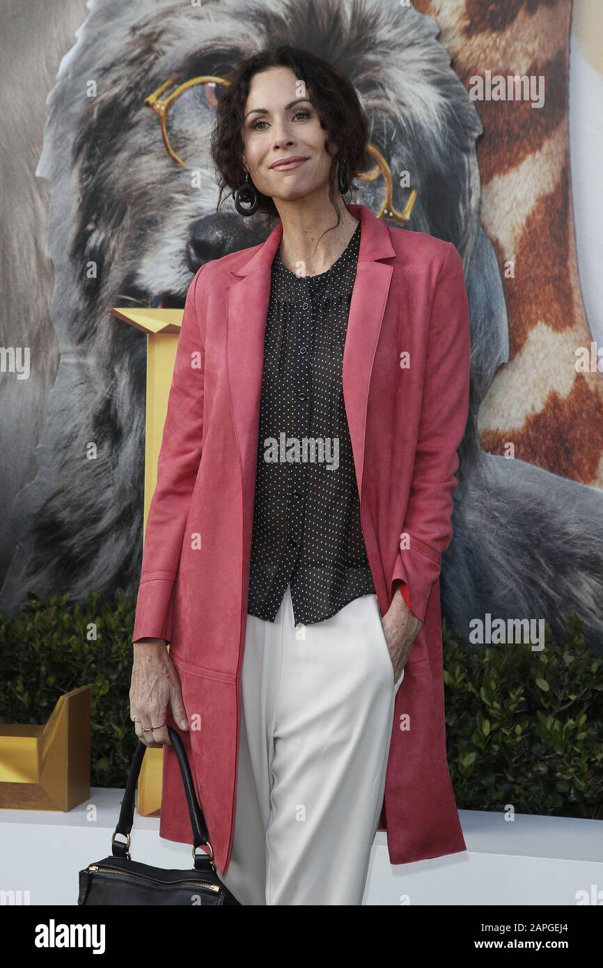 January 11, 2020, Westwood, CA, USA: LOS ANGELES - JAN 11:  Minnie Driver at the ''Dolittle'' Premiere at the Village Theater on January 11, 2020 in Westwood, CA (Credit Image: © Kay Blake/ZUMA Wire) Stock Photo
