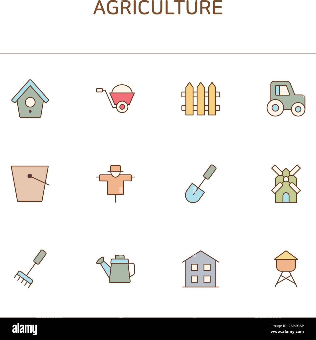 Set of thin line icons illustrations 038 Stock Vector Image & Art - Alamy