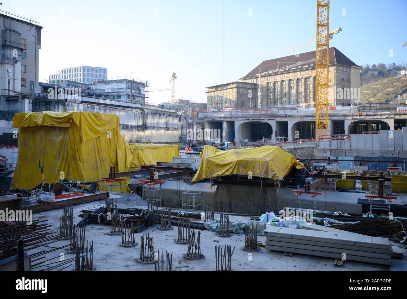 Stuttgart, Germany. 21st Jan, 2020. The building of the former Federal ...