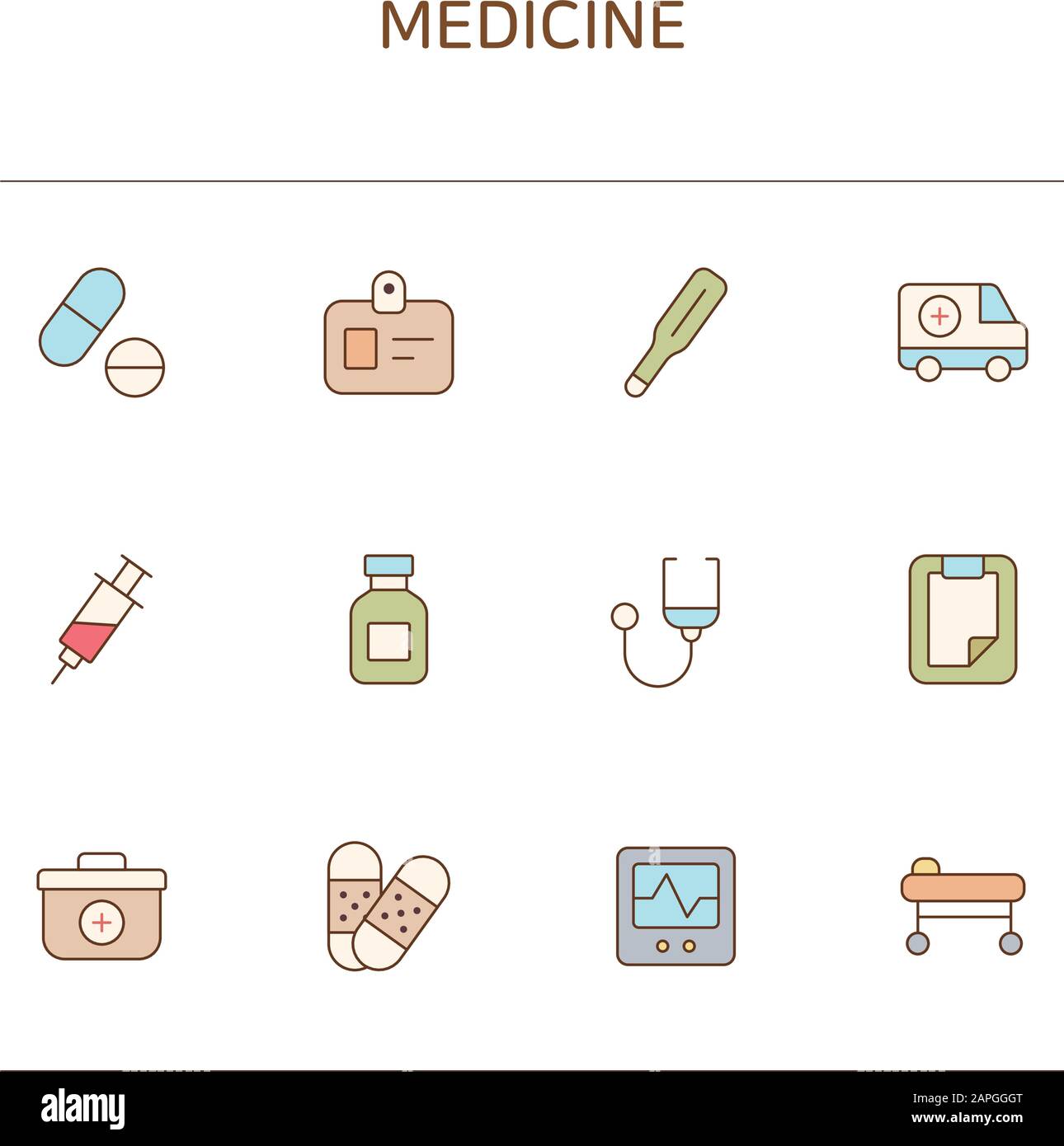 Set of thin line icons illustrations 037 Stock Vector Image & Art - Alamy