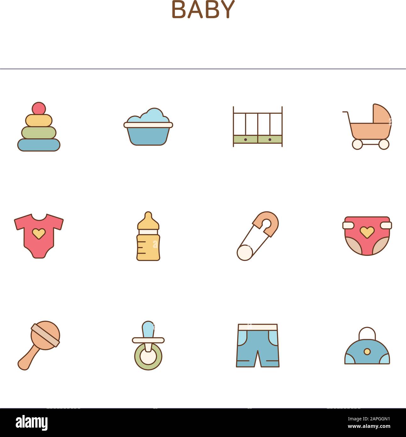 Set of thin line icons illustrations 041 Stock Vector Image & Art - Alamy