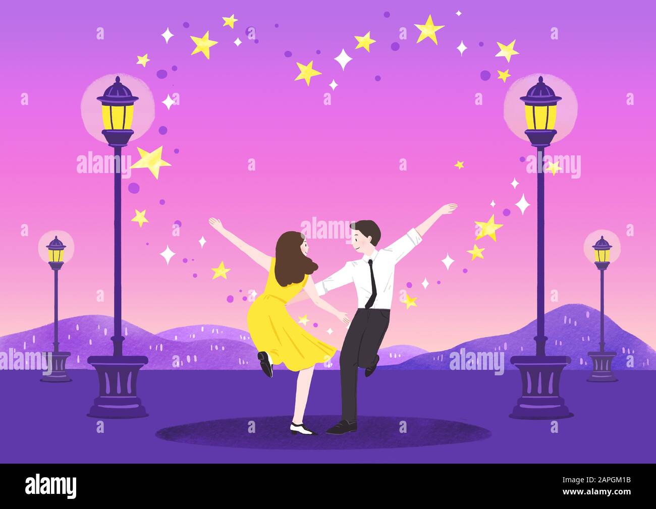 Romantic Relations Loving Happy Couple Illustration 007 Stock Vector Image Art Alamy