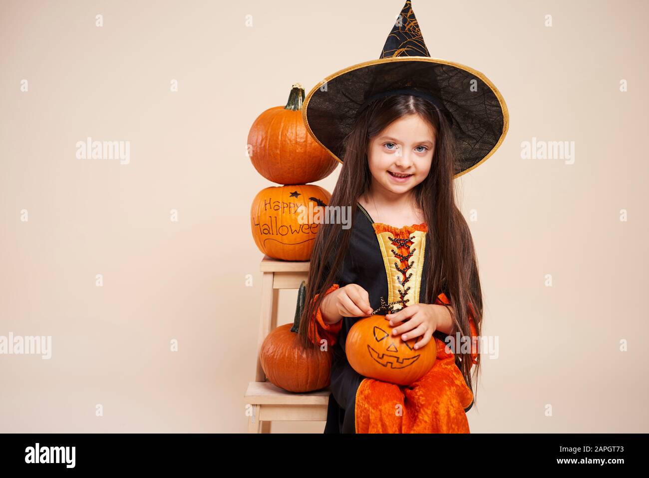 Preparation to halloween is a great fun Stock Photo