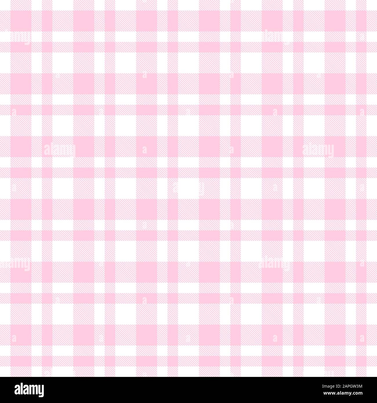 checkered seamless table cloths pattern pink colored Stock Vector