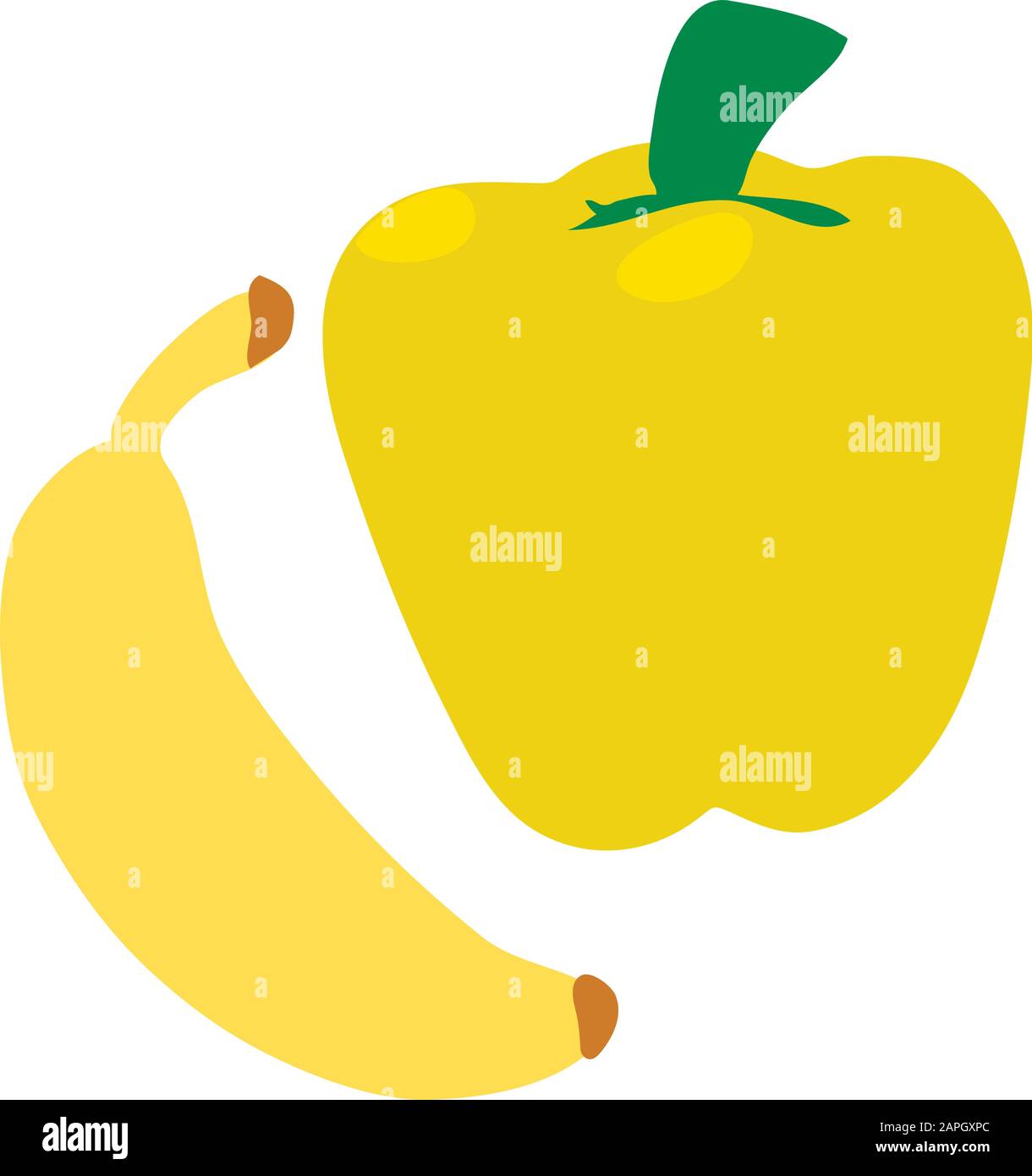 Yellow food icon, isometric style Stock Vector