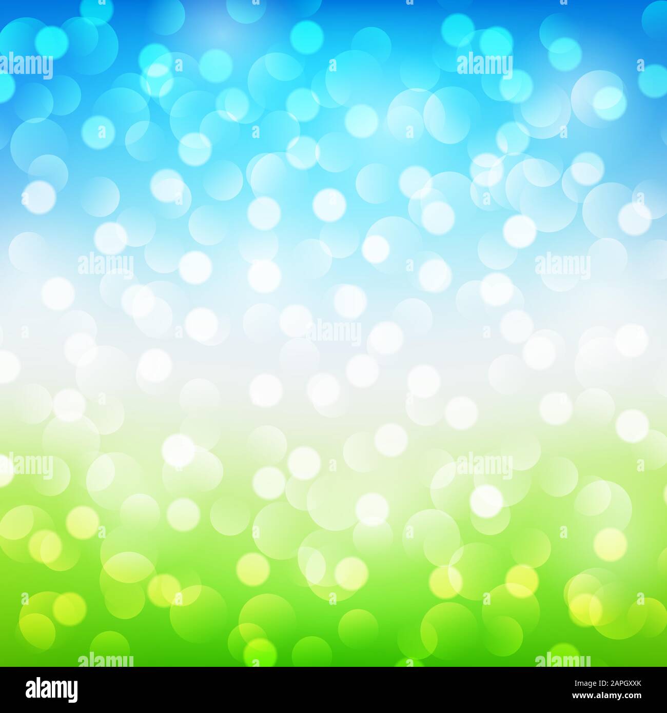 Summer abstract background with bokeh. Vector illustration Stock Vector