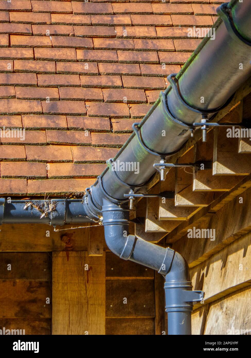 Guttering Drainpipe On Roof Stock Photo Alamy Guttering Drainpipe On Roof Stock Photo Alamy