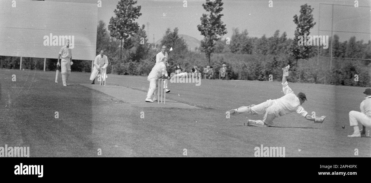 Batsman hits the ball Black and White Stock Photos & Images Alamy