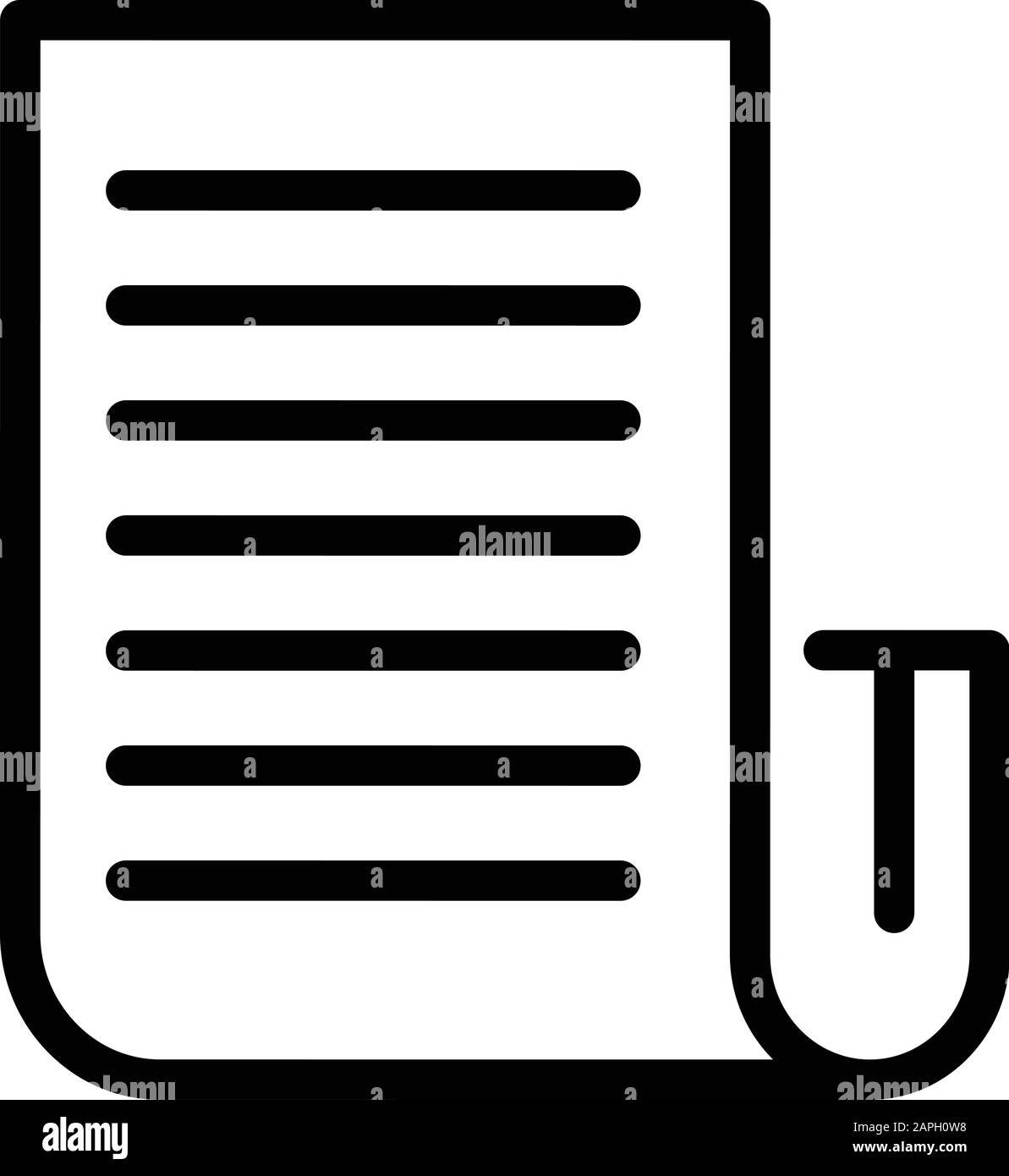 Storyteller paper icon, outline style Stock Vector