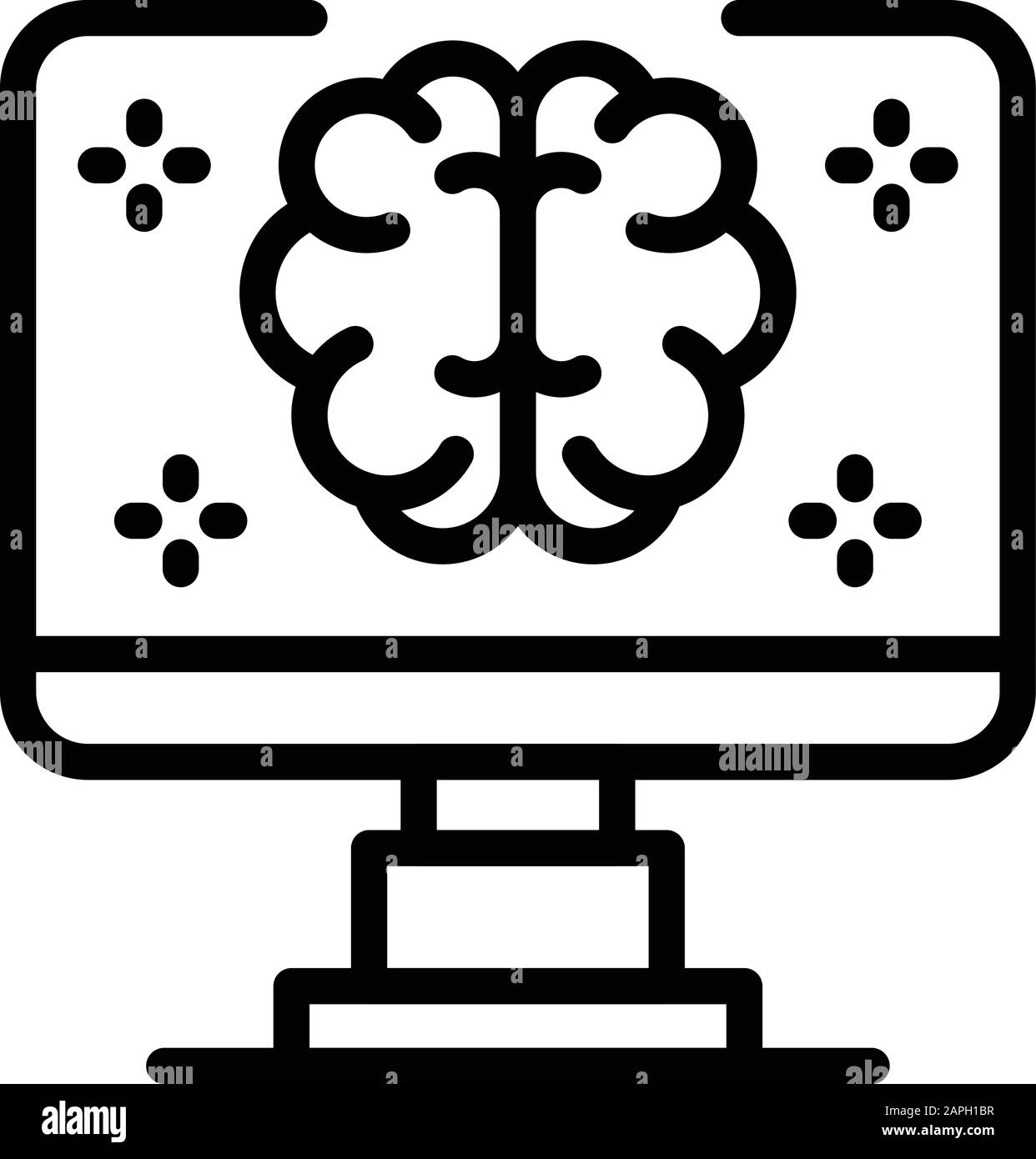 Computer Brain Icon