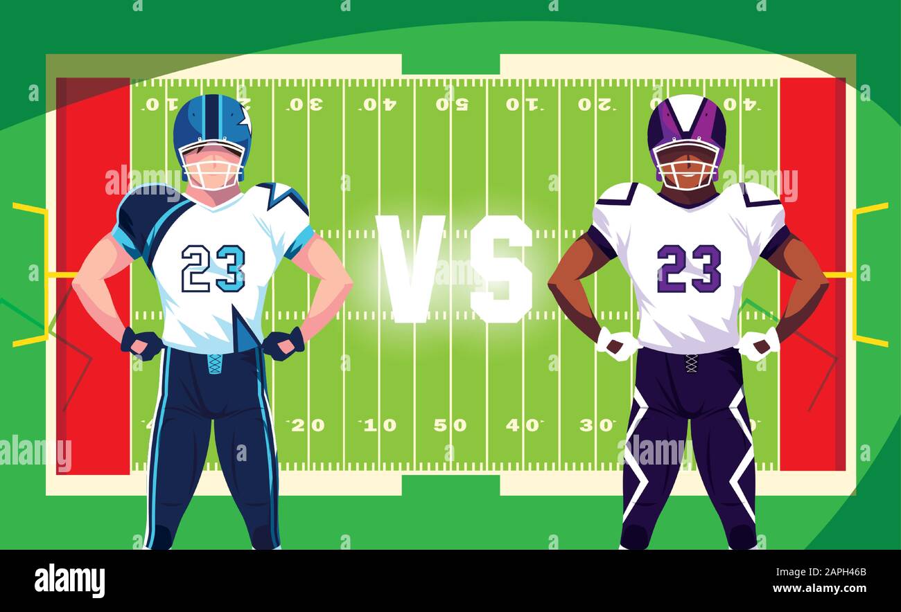 Players With Helmet In Front Of Field Design Super Bowl American Football Sport Hobby Competition Game Training Equipment Tournement And Play Theme Vector Illustration Stock Vector Image Art Alamy Players With Helmet In Front Of Field Design Super Bowl American Football Sport Hobby Competition Game Training Equipment Tournement And Play Theme Vector Illustration Stock Vector Image Art Alamy