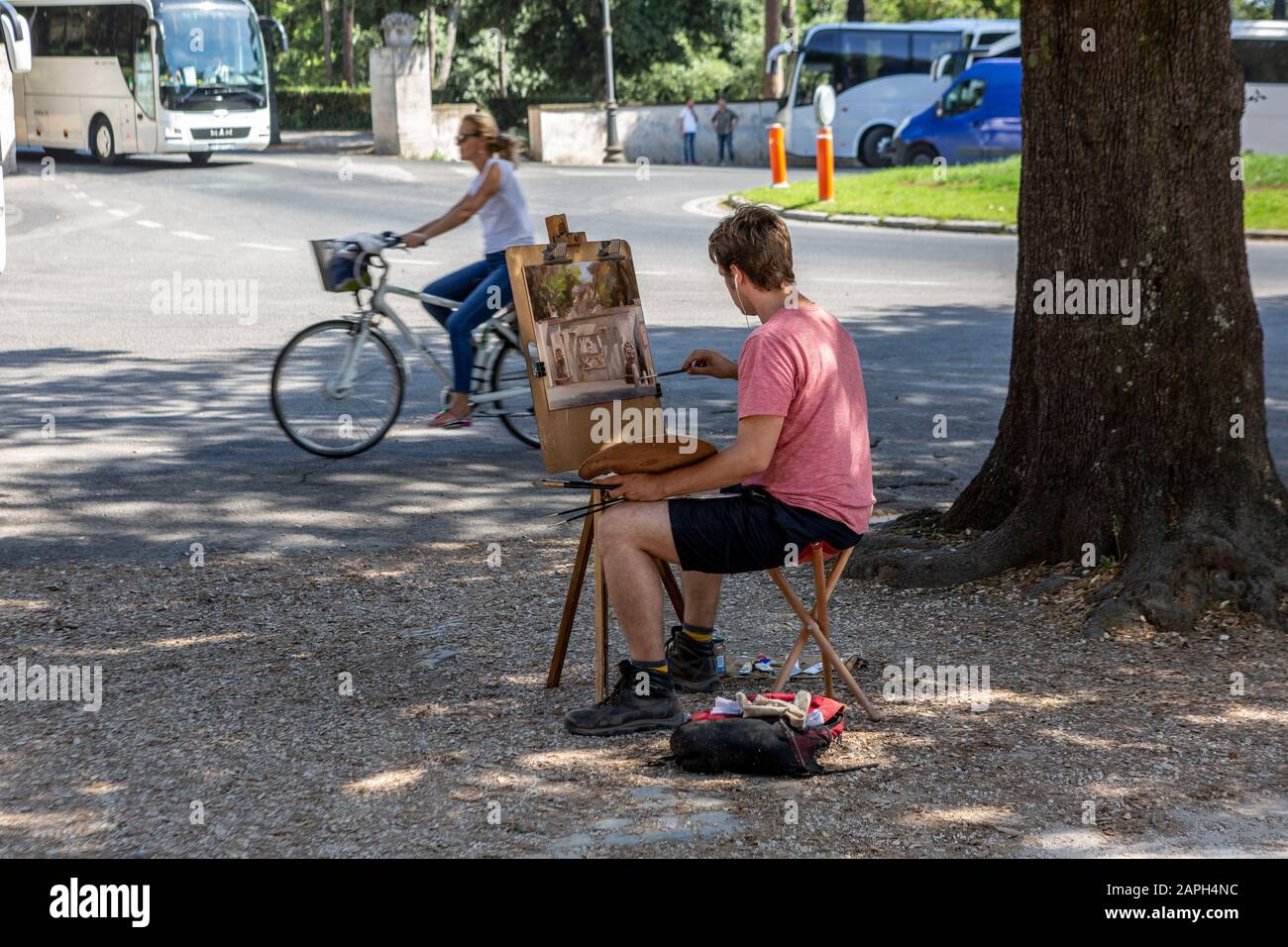 Man art easel paint hi-res stock photography and images - Alamy