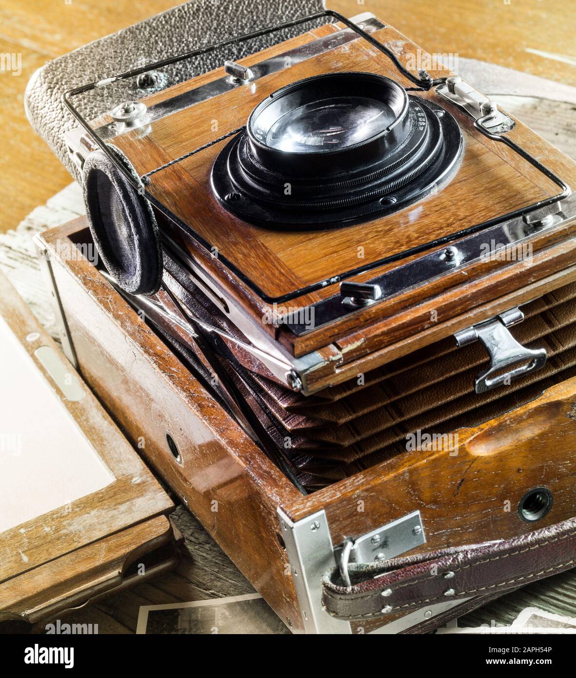 old photographic plate camera - still life Stock Photo