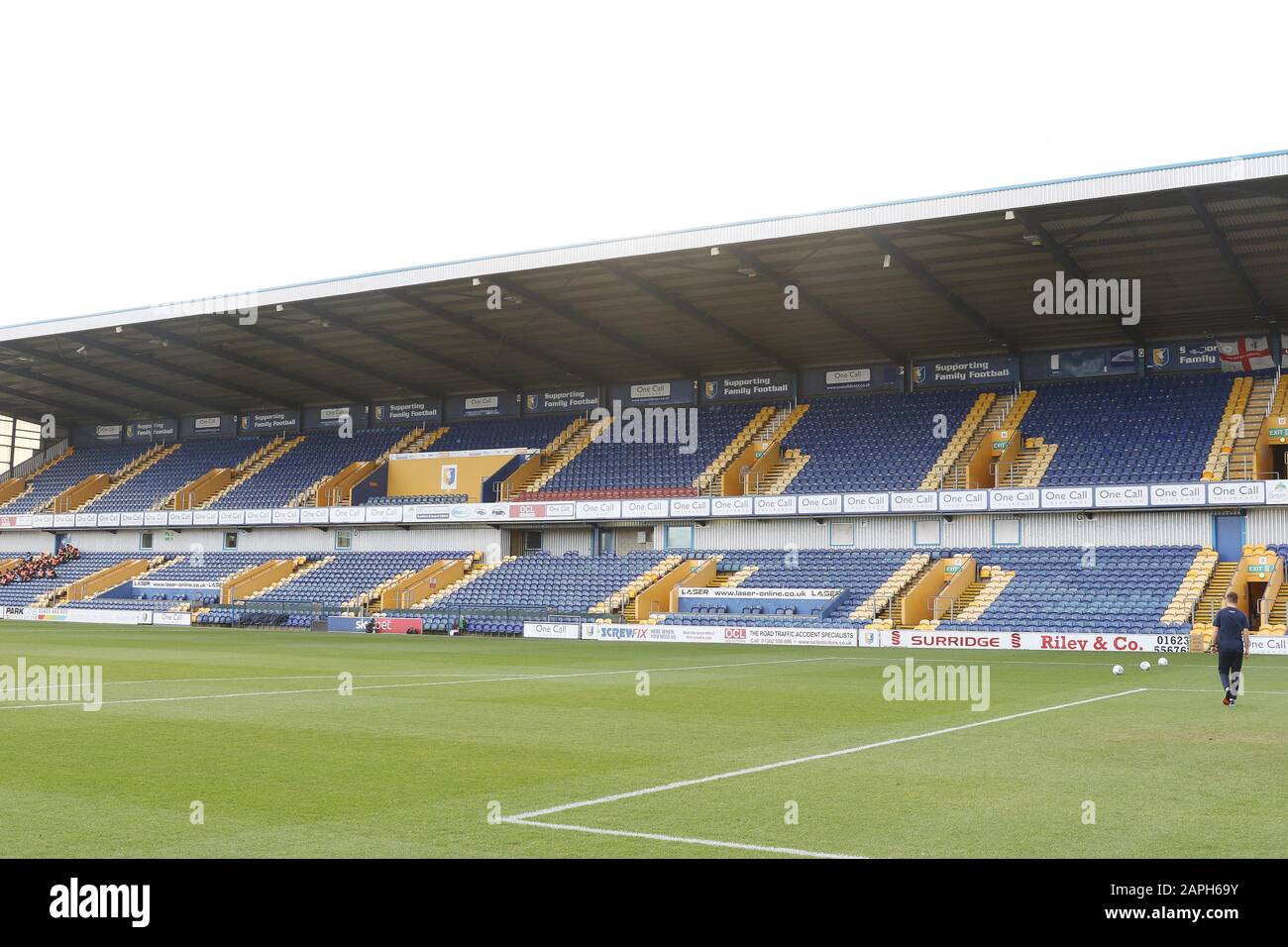 Mansfield Town FC v Cheltenham Town FC  at Field Mill (Sky Bet League Two - 7 December 2019) - Field Mill  Picture by Antony Thompson - Thousand Word Stock Photo