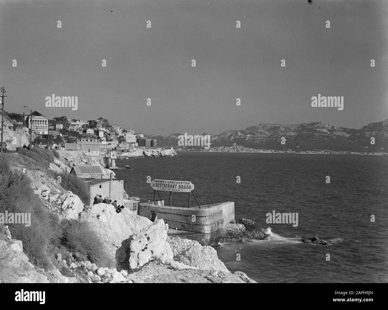 Corniche road marseille Black and White Stock Photos & Images - Alamy