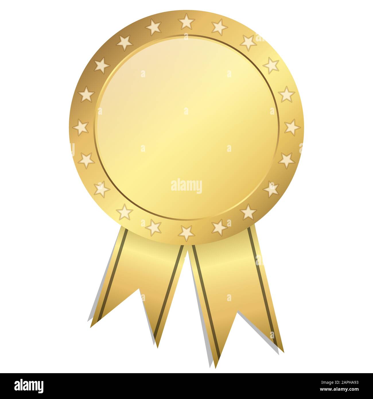 gold seal of quality template with ribbons Stock Vector