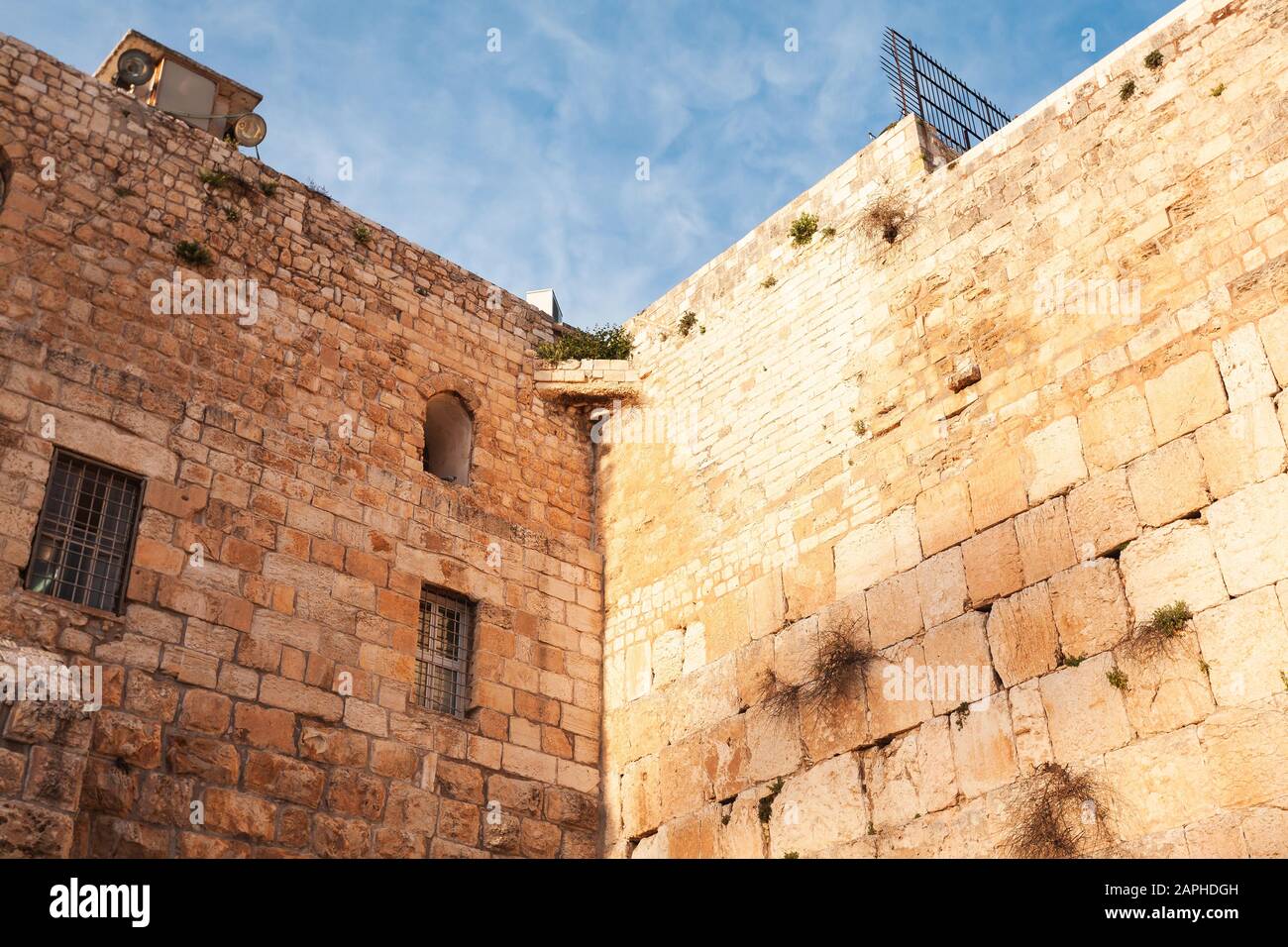 Wall of Tears or Wailing Wall in Jerusalem, Israel Stock Photo