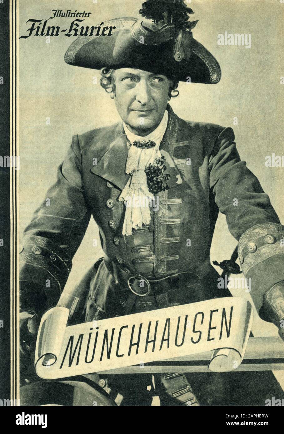 HANS ALBERS in MUNCHHAUSEN / THE ADVENTURES OF BARON MUNCHAUSEN 1943 director Josef von Baky Universum Film ( UFA ) Stock Photo