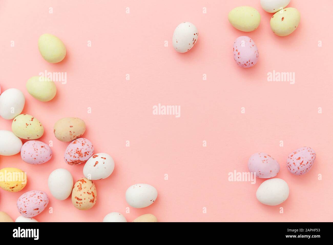 Happy Easter concept. Preparation for holiday. Easter candy chocolate ...