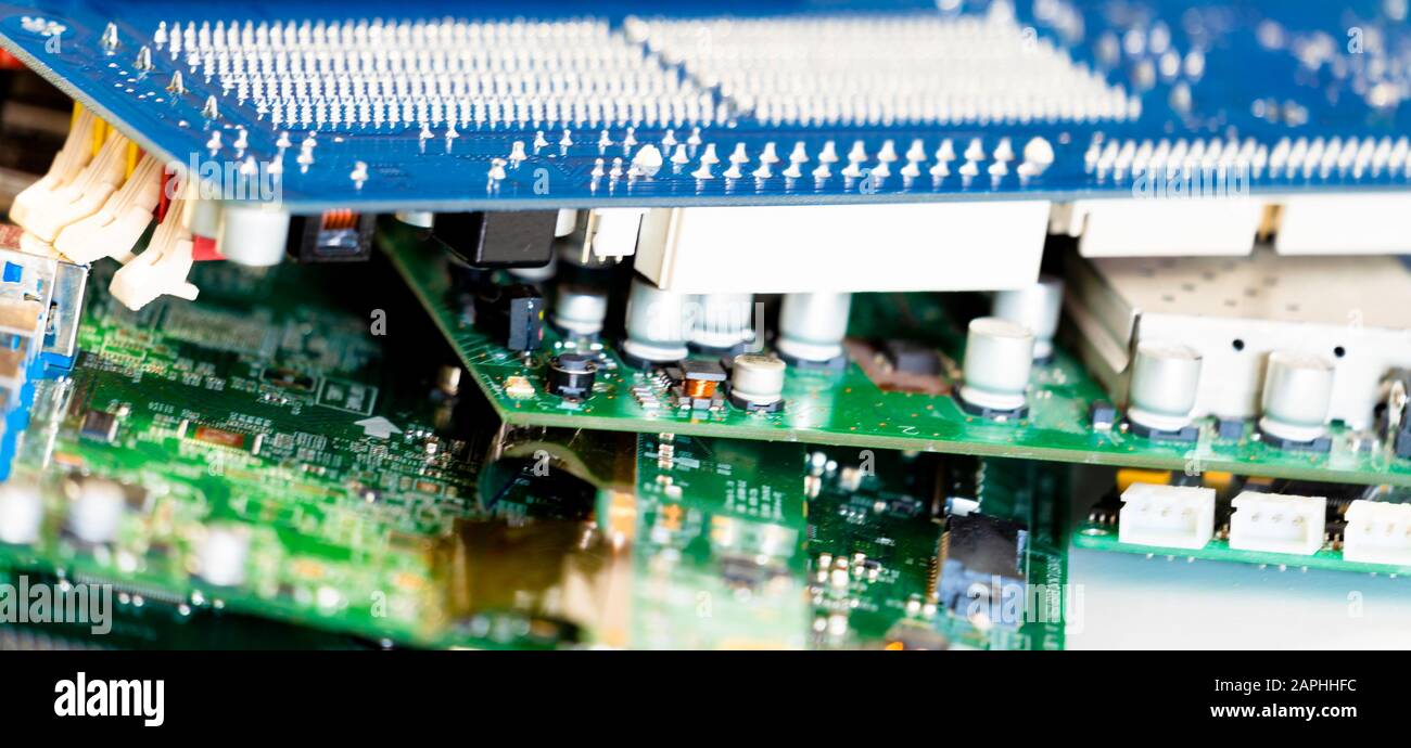 Electronic industry devices waste recycling Stock Photo Alamy