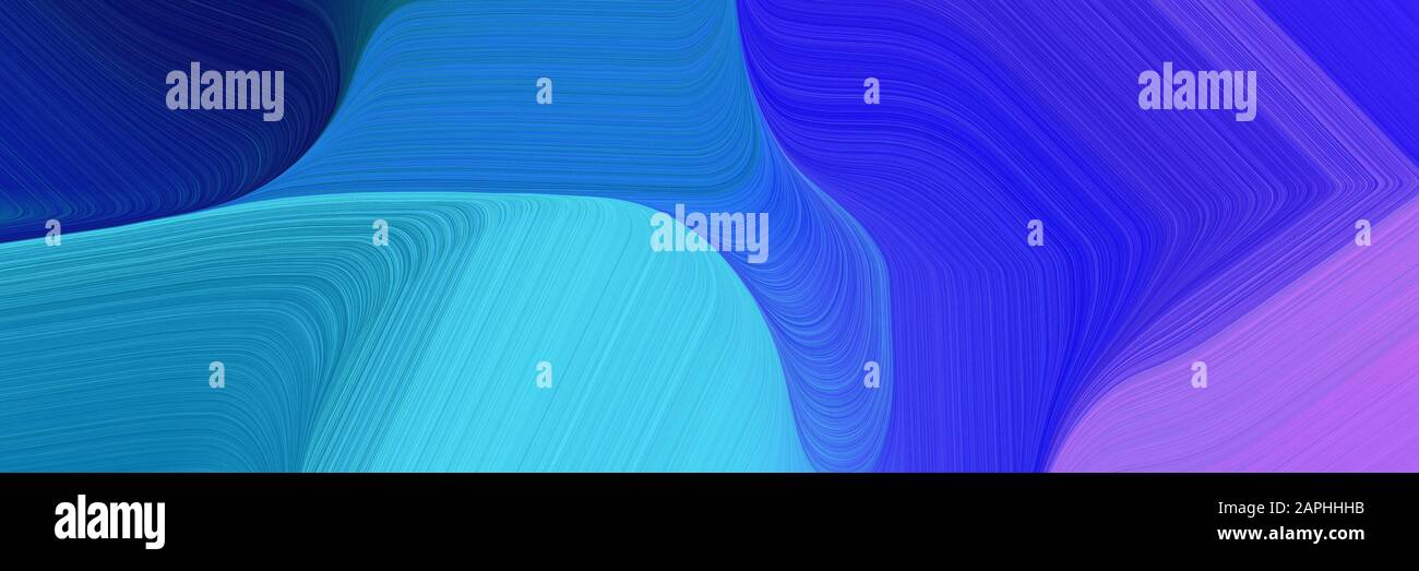 Banner Background Graphic With Elegant Curvy Swirl Waves