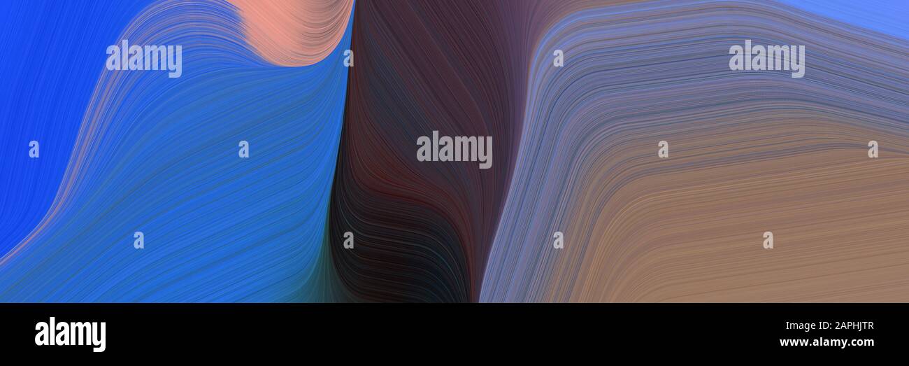Banner Background Graphic With Smooth Swirl Waves Background