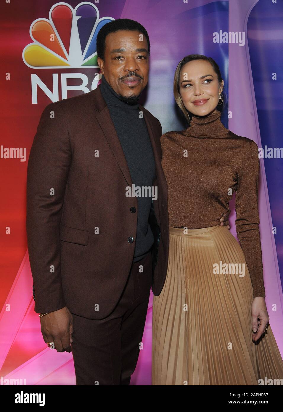 NEW YORK, NEW YORK JANUARY 23Russell Hornsby and Arielle Kebbel from