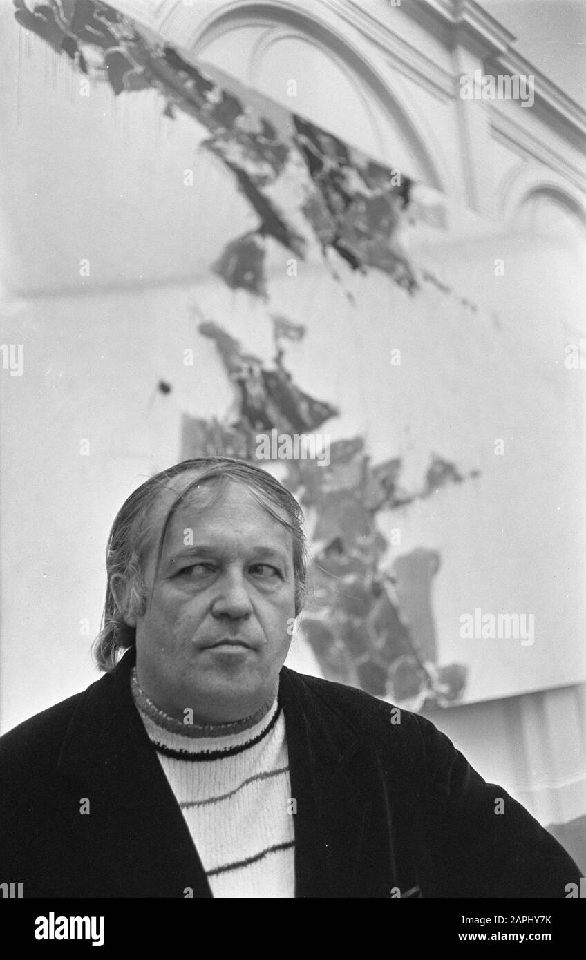 Exhibition of American painter Sam Francis in the Stedelijk Museum