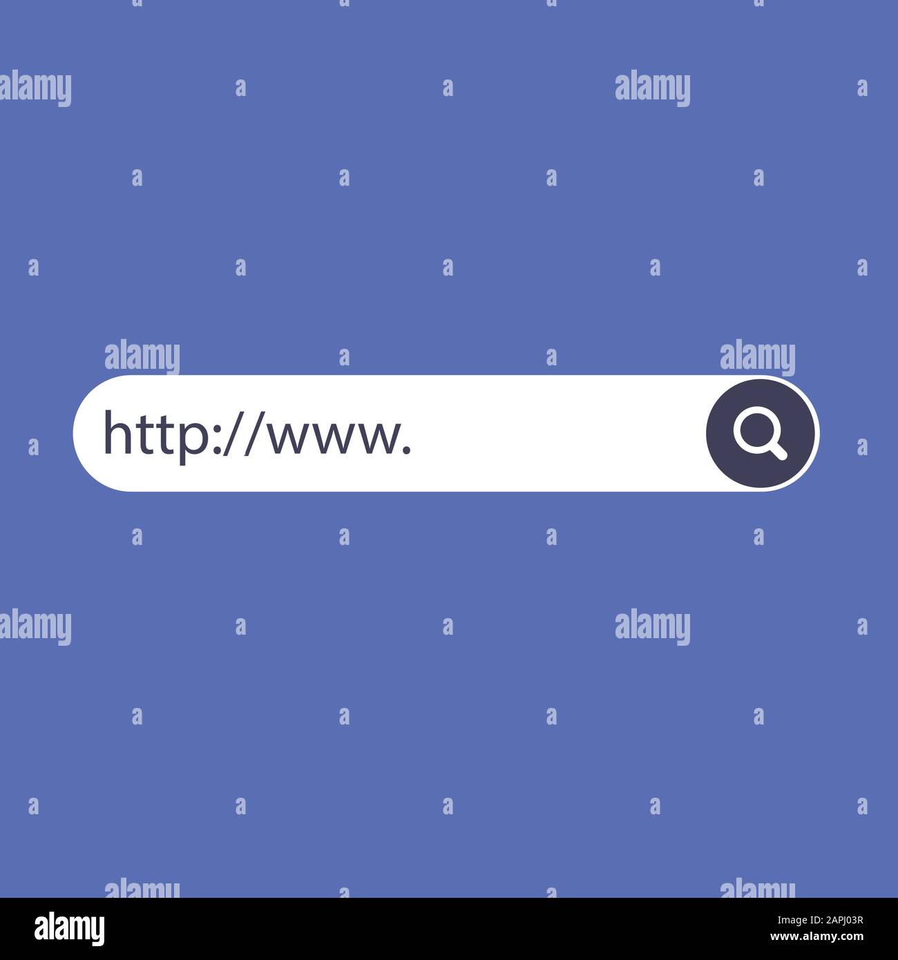 www search bar icons. Vector illustration isolated on background. www ...