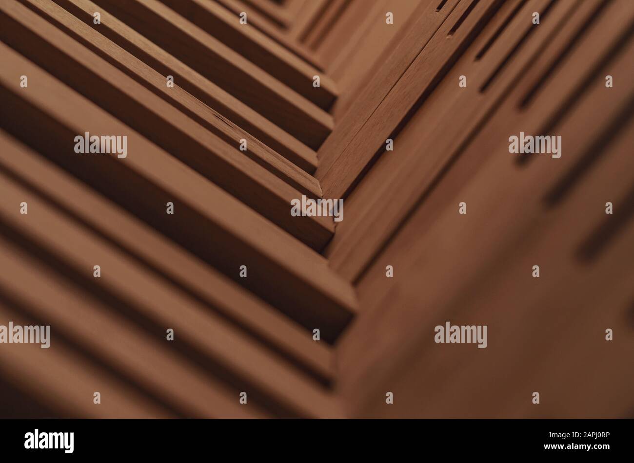 Wooden corner joints, brown, carpentry Stock Photo Alamy