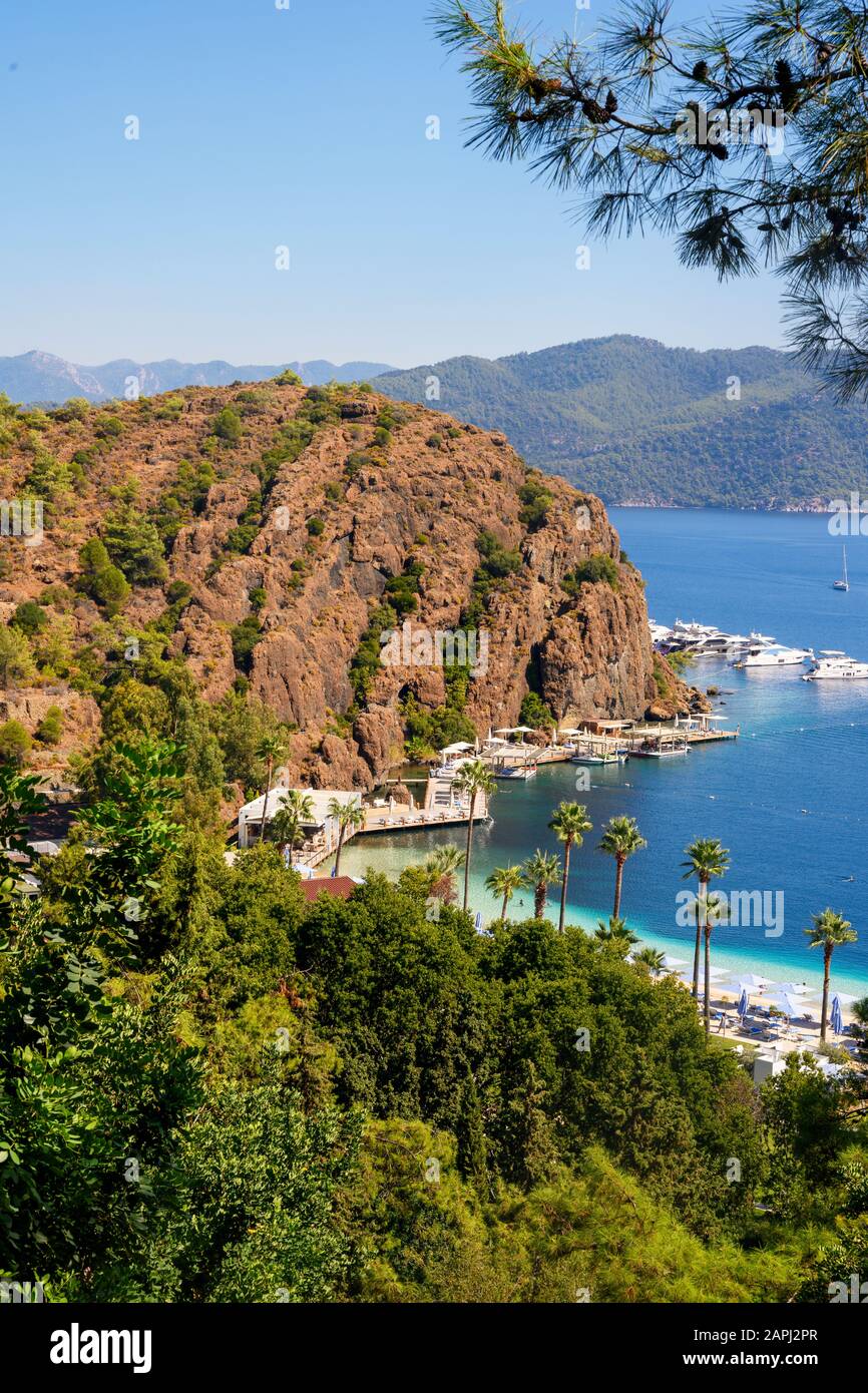 Asien Turkei Provinz Mugla Marmaris Resadiye Halbinsel Datca Halbinsel Hotel D Maris Bay Stock Photo Alamy