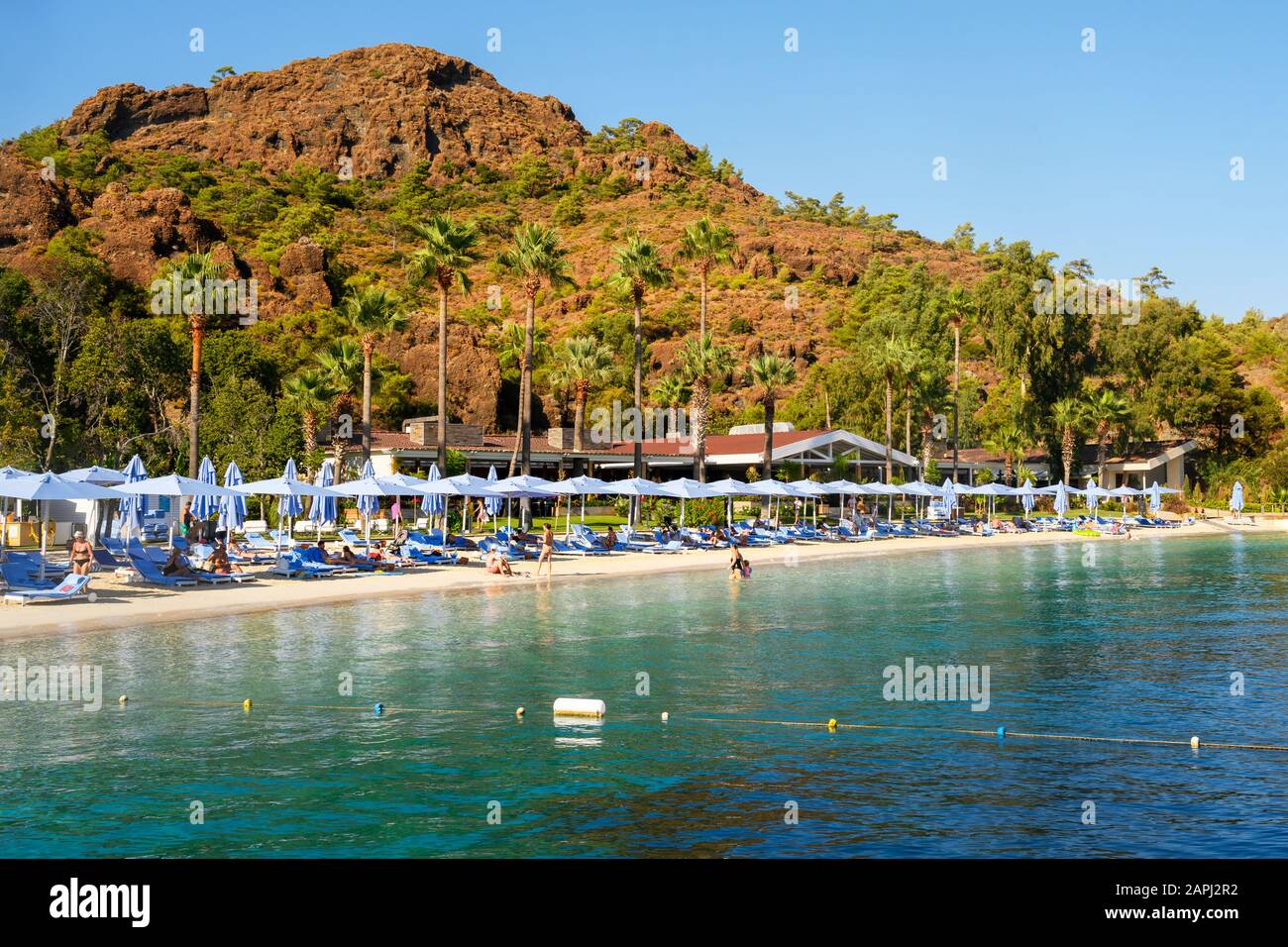 Asien Turkei Provinz Mugla Marmaris Resadiye Halbinsel Datca Halbinsel Hotel D Maris Bay Stock Photo Alamy
