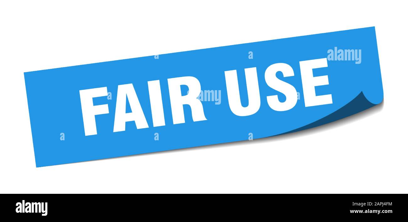 fair use sticker. fair use square sign. fair use. peeler Stock Vector ...