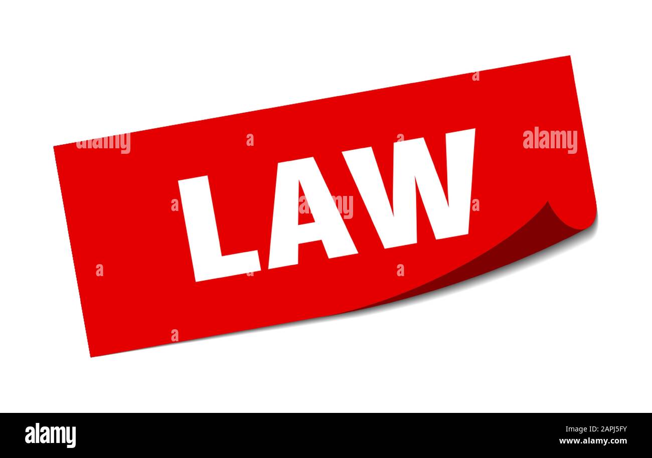 law sticker. law square sign. law. peeler Stock Vector Image & Art Alamy