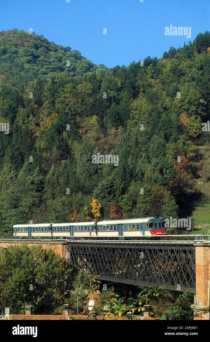 Italy Faentina line: between Marradi and Faenza Stock Photo