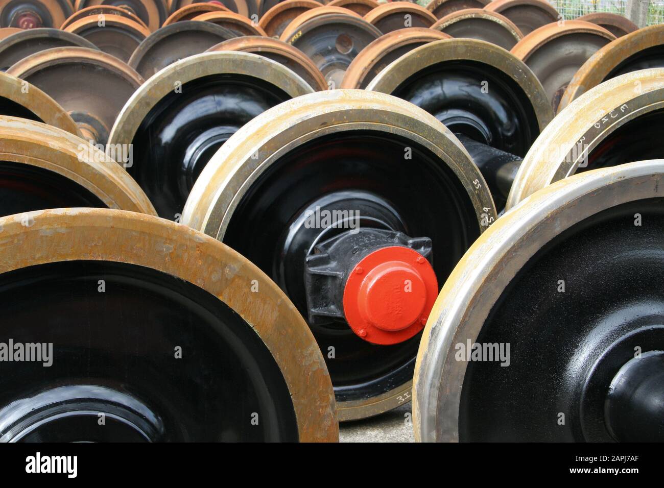 Rail wheels and axle hires stock photography and images Alamy