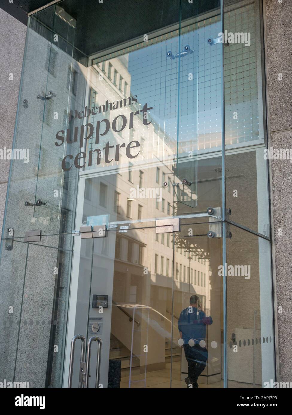 Debenhams' 'Support Centre' building just off Oxford Street in London