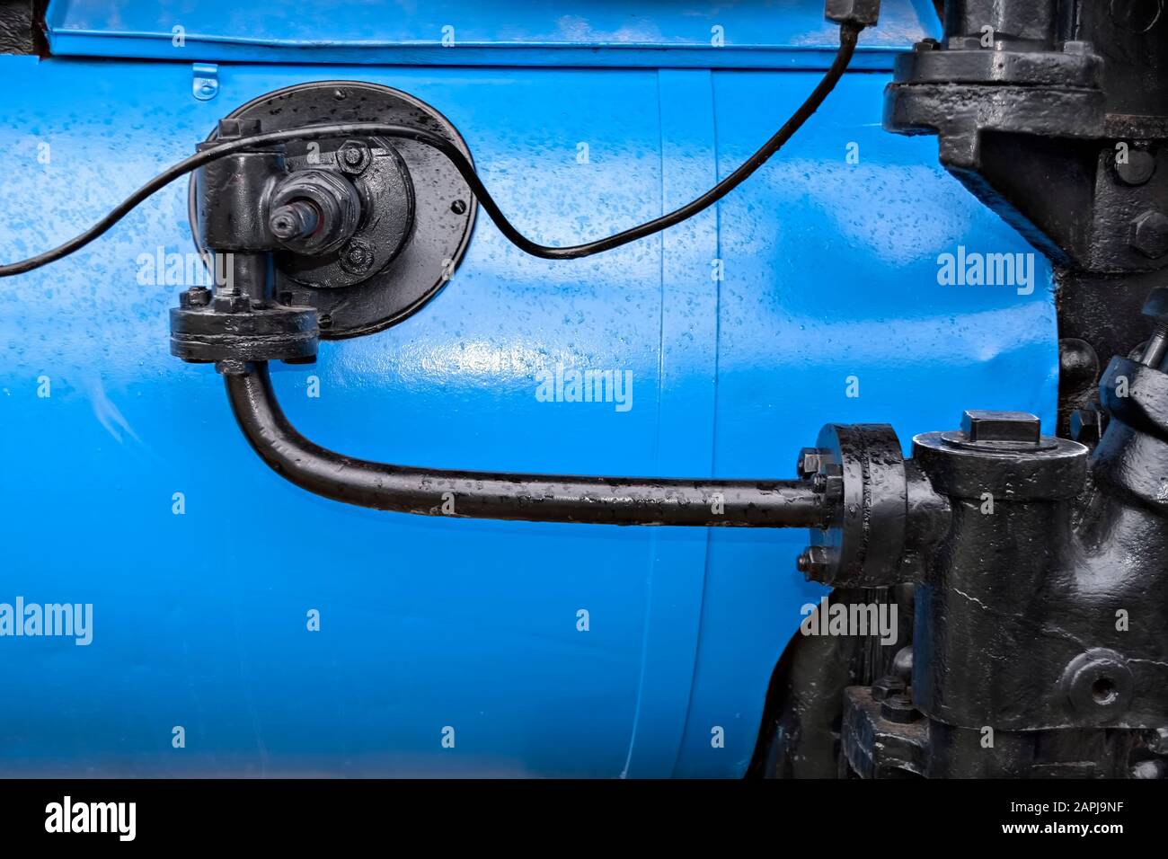 Steam Machine Side View Detail of the Steam machine Stock Photo - Alamy