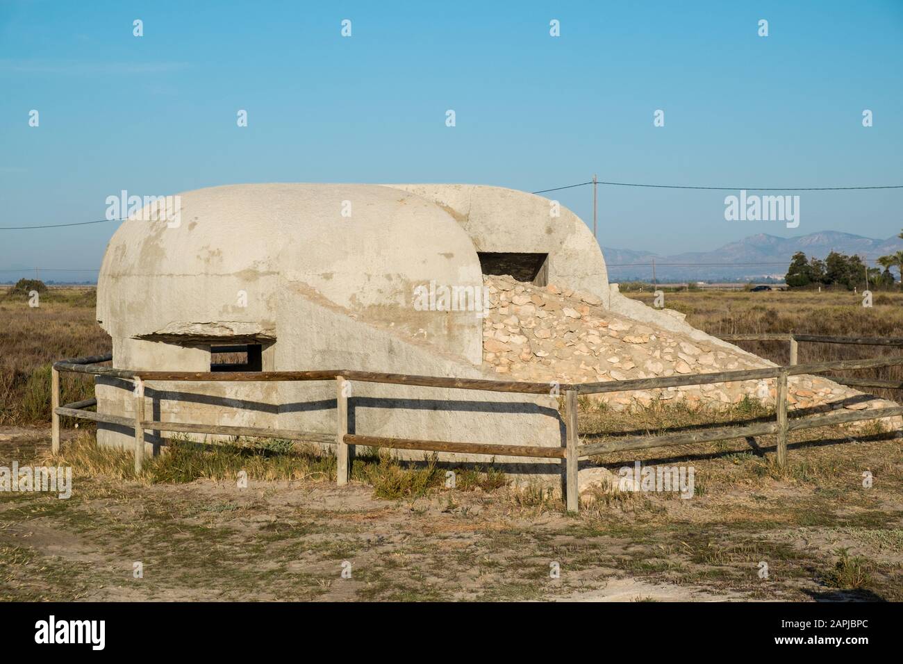 Old Spanish bunker for the times of the Civil War Stock Photo Alamy