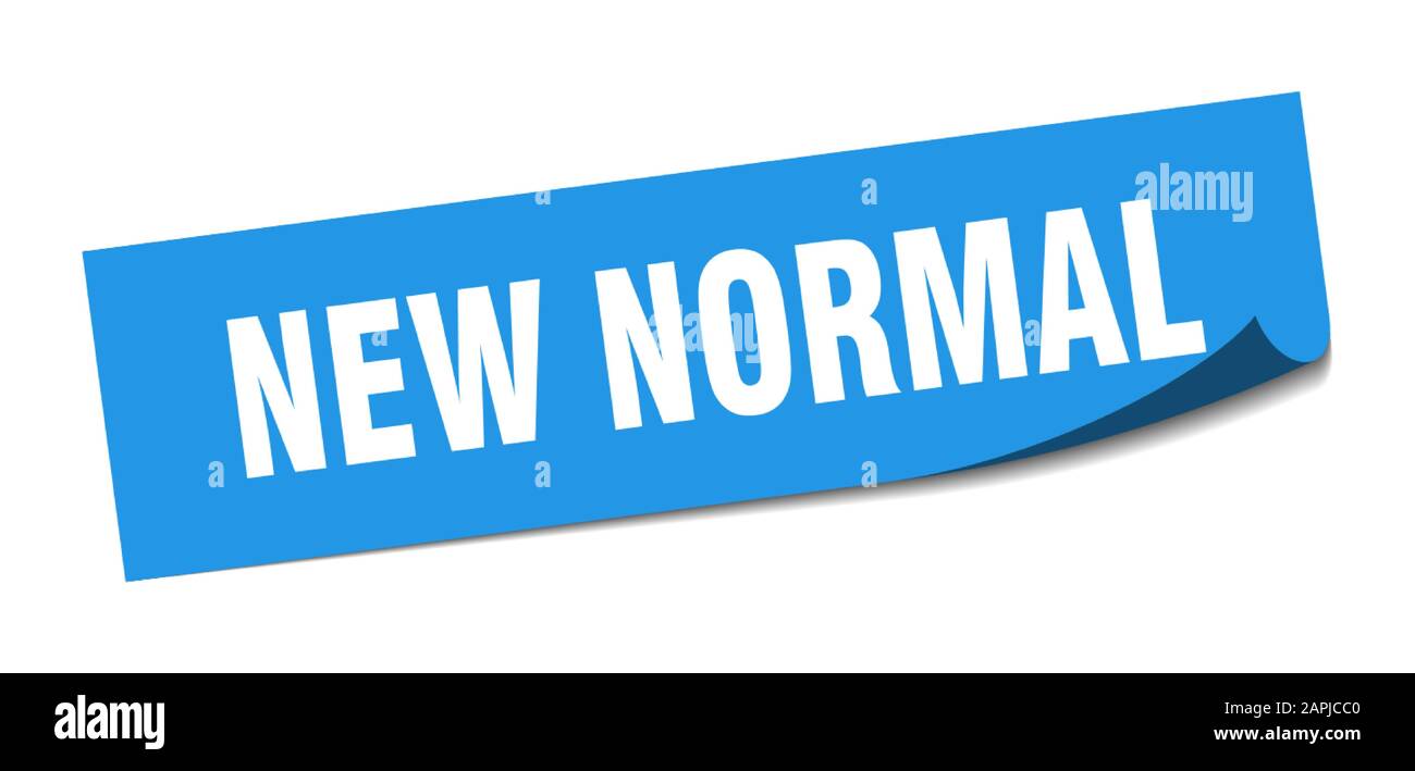 Normal Symbol Sticker new normal sticker. new normal square sign. new normal. peeler Stock ...