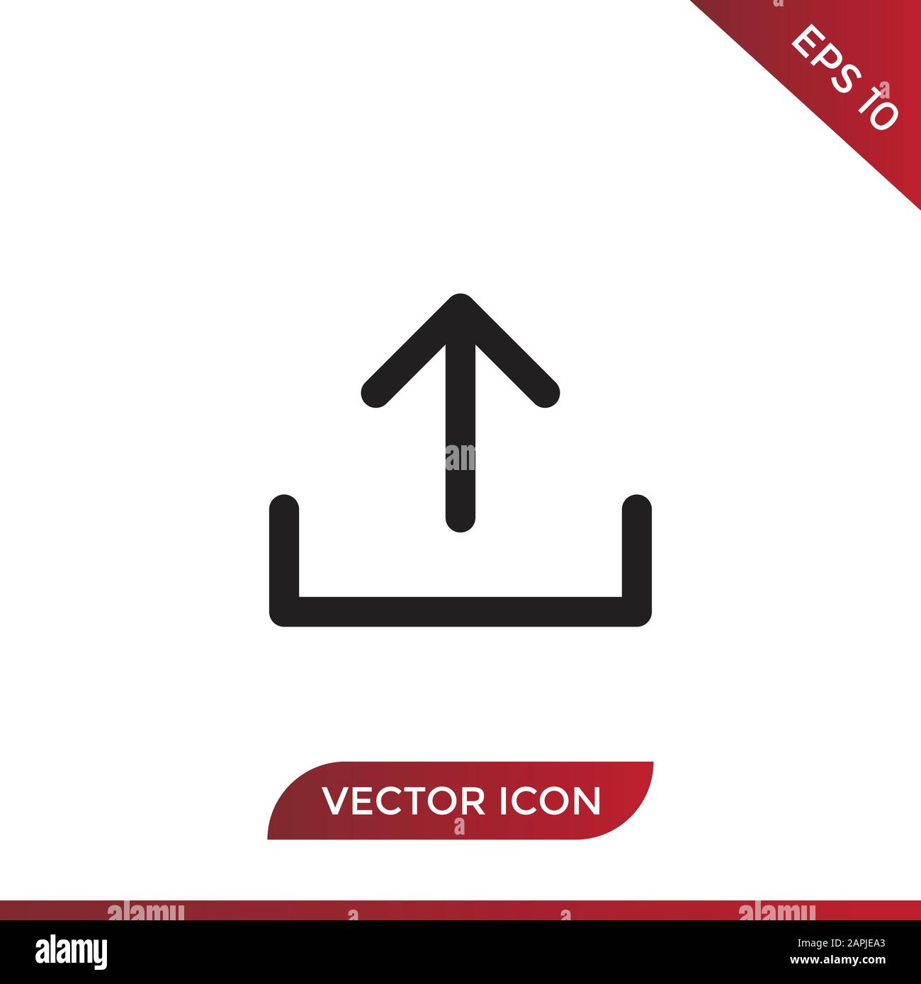Upload vector icon in modern design style for web site and mobile app Stock Vector