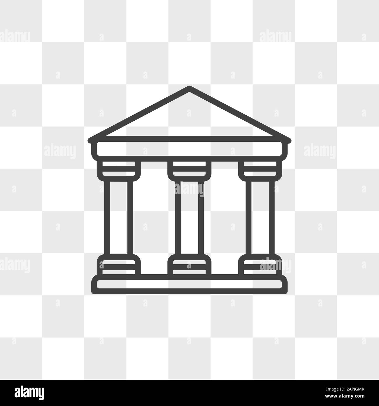Museum vector icon in modern design style for web site and mobile app ...