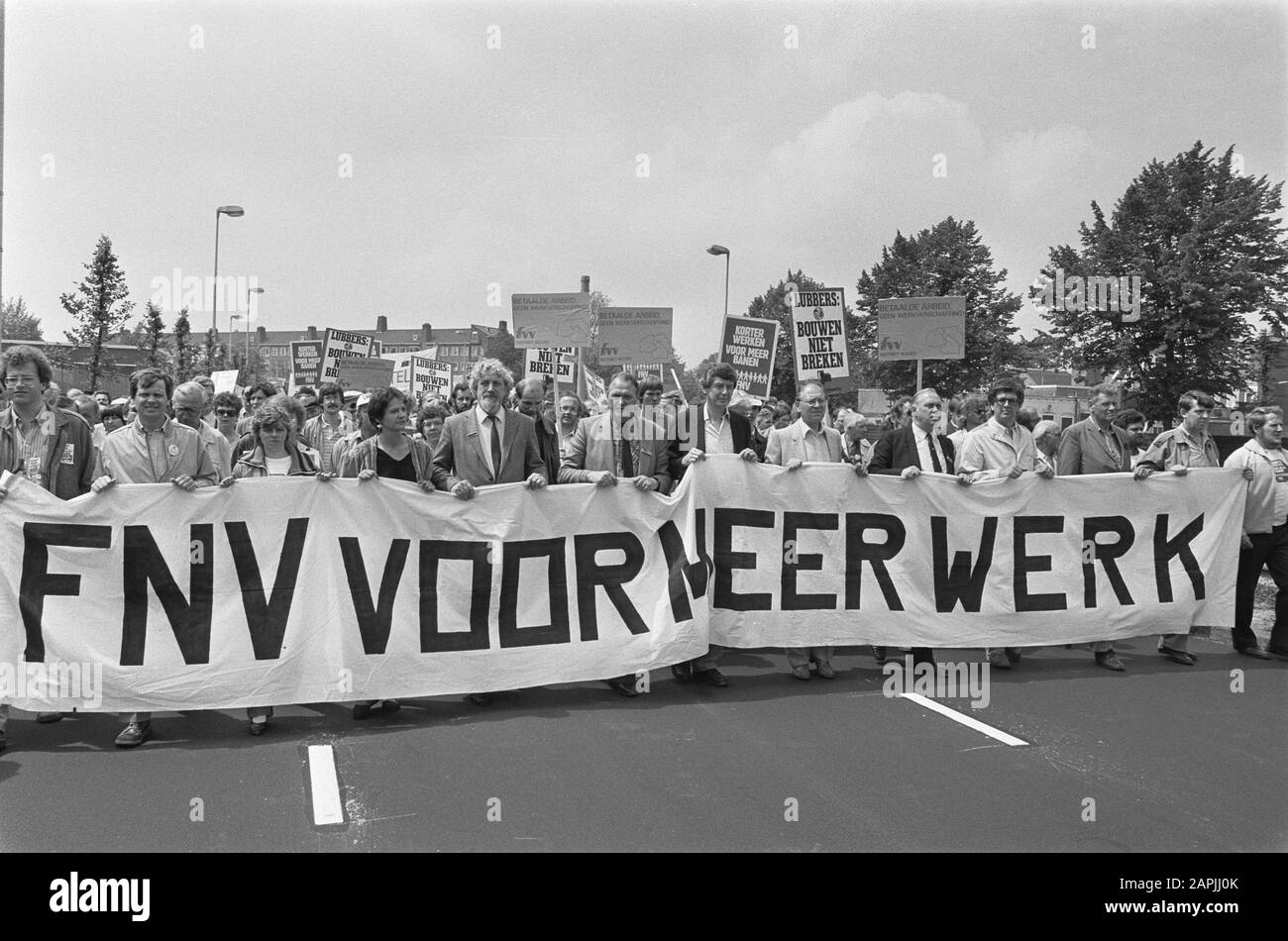 Large Fnv Protest Event Against The Cabinet Policy In The