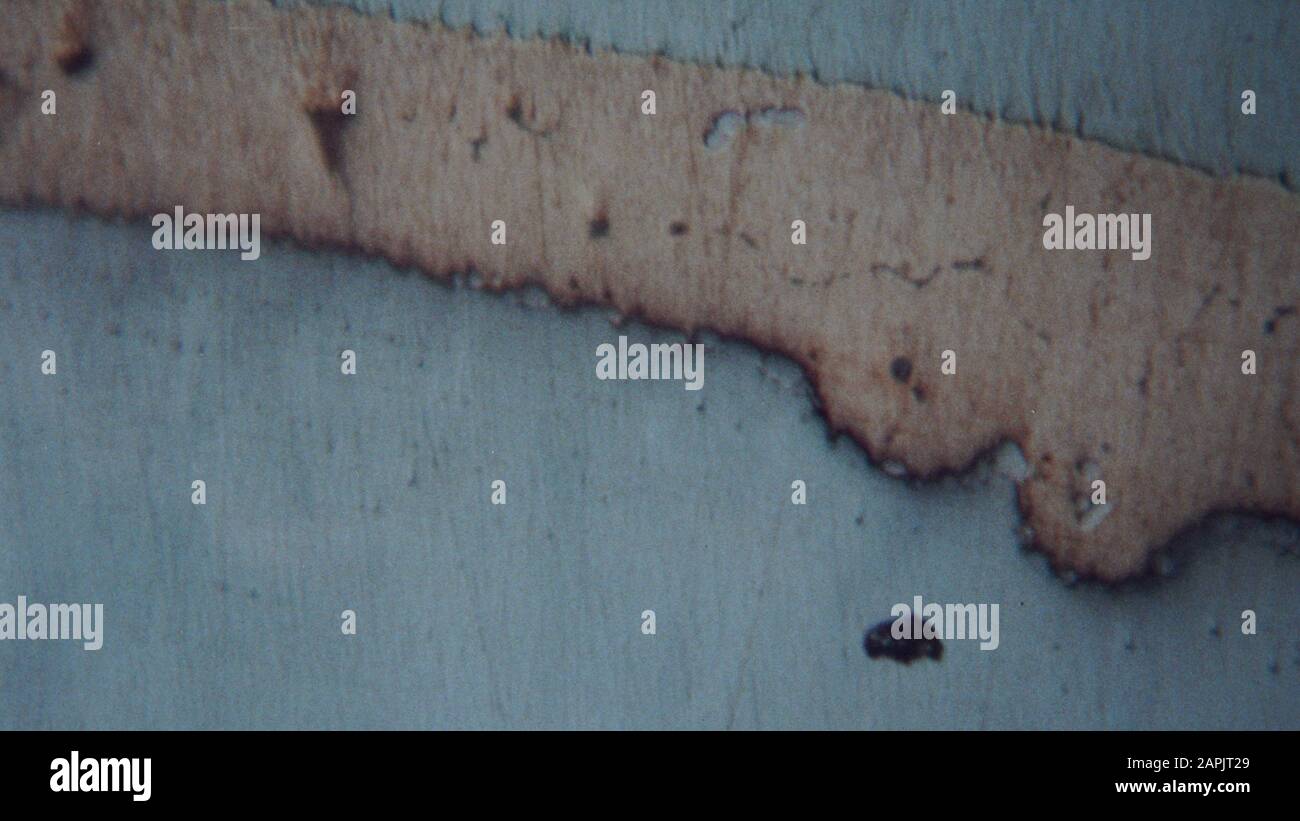 micrograph of a furnace brazed copper joint 5mm diameter steel bar brazed into a steel block by