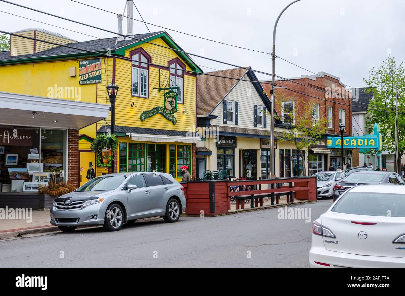 Paddy's Brew Pub in Wolfville, Nova Scotia, Canada Stock Photo