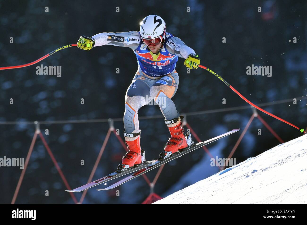 Aleksander Aamodt Kilde Nor Action Alpine Skiing Training 80 Hahnenkamm Race 2020 Kitzbuehel Hahnenkamm Streif Departure January 23 2020 Usage Worldwide Stock Photo Alamy