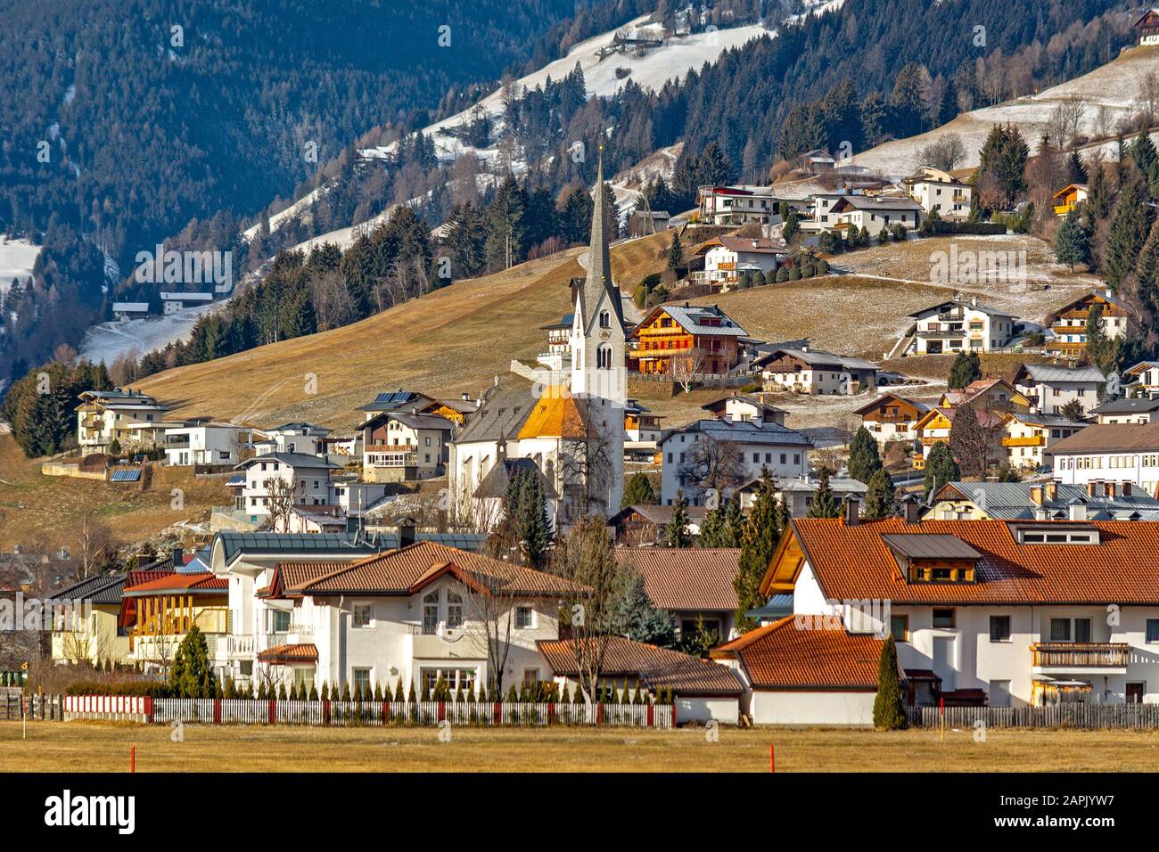 Sillian village in Austria, Lienz, Hochpustertal Stock Photo
