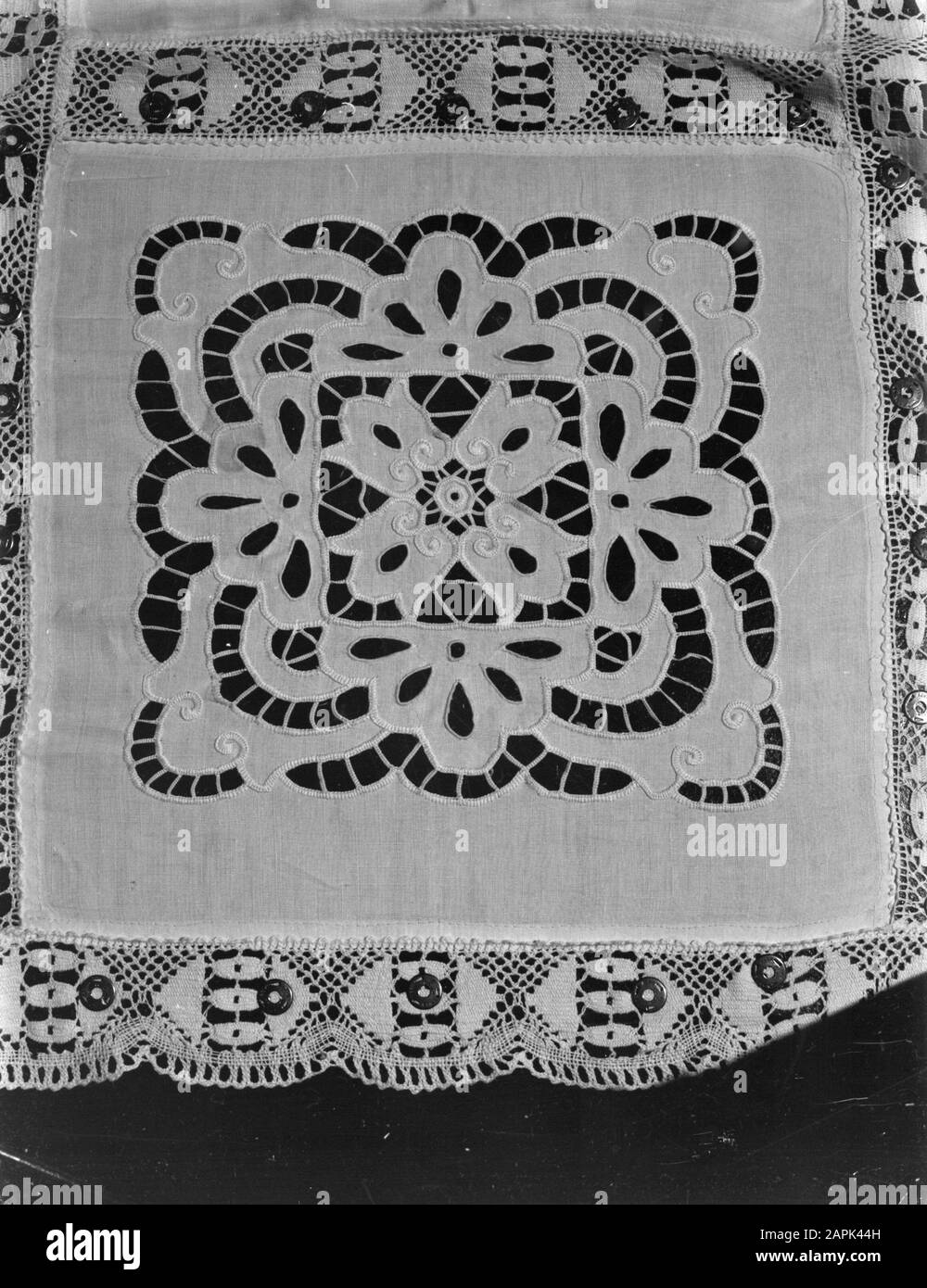 Madeira Description Detail of embroidered cloth Date 1934 Location